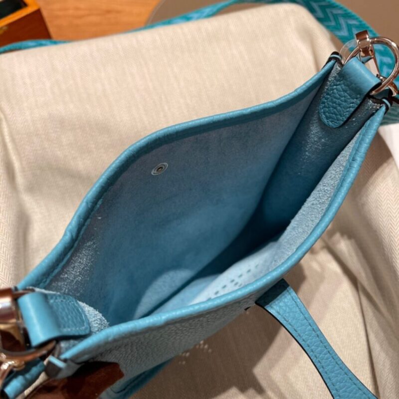 Replica Hermes Evelyne II TPM Blue - high-end fake designer purse