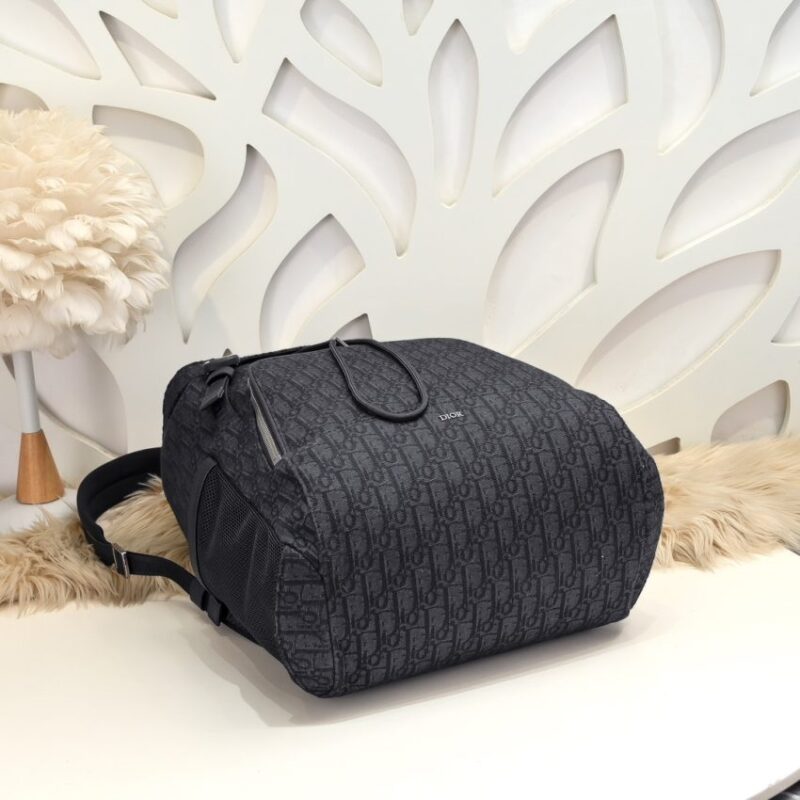 Replica Dior 8 Backpack with Flap Black - top-rated replica designer bag