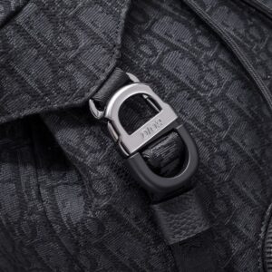 Replica Dior 8 Backpack with Flap Black - high-end fake designer purse