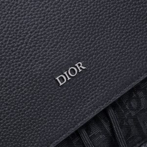 Replica Dior Saddle Backpack with Flap Black - high-quality designer bag clone