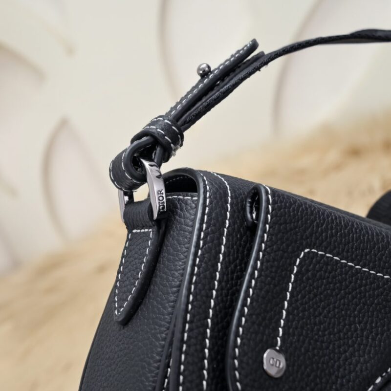 Replica Dior Saddle Messenger Black - near-authentic luxury replica handbag