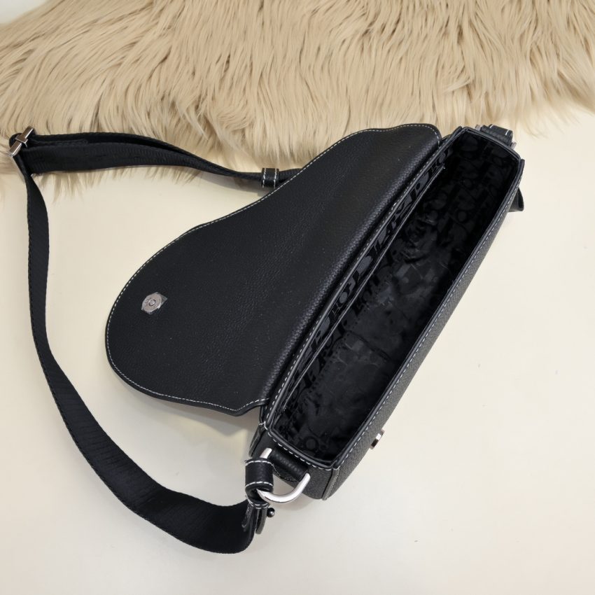 Replica Dior Saddle Messenger Black - high-end fake designer purse