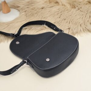 Replica Dior Saddle Messenger Black - best quality luxury bag dupe