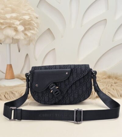 Replica Dior Saddle Messenger Black Classic - top-rated replica designer bag