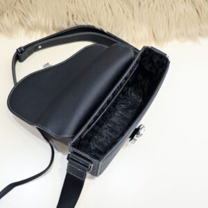 Replica Dior Saddle Messenger Bag Black - 1:1 designer replica handbag