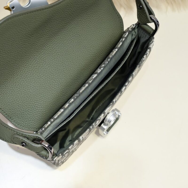 Replica Dior Saddle Messenger Bag Khaki - best quality luxury bag dupe