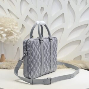 Replica Dior Zipped Briefcase White - premium 1:1 fake handbag model