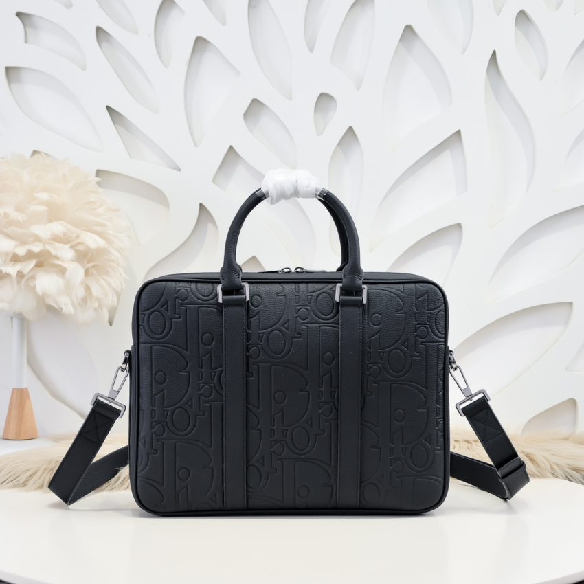 Replica Dior Gravity Briefcase Black - realistic designer-inspired fake bag