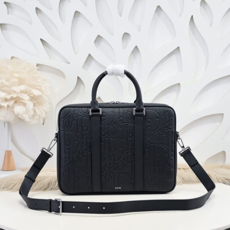 Replica Dior Gravity Briefcase Black - high-quality designer bag clone