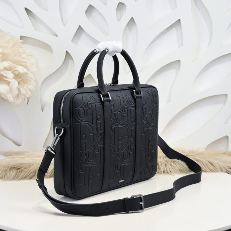 Replica Dior Gravity Briefcase Black - top-tier luxury replica shoulder bag