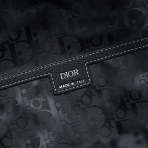 Replica Dior Saddle Zip Backpack Black Grained Calfskin - best-selling designer handbag dupe