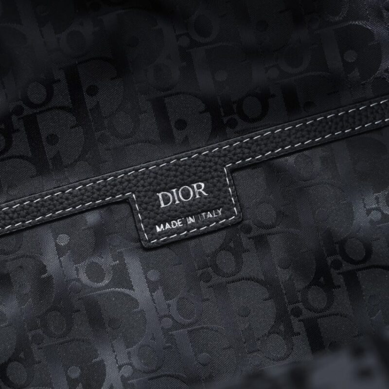 Replica Dior Saddle Zip Backpack Black Grained Calfskin - best-selling designer handbag dupe