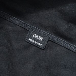Replica Dior Saddle Zip Backpack Black Grained Calfskin - best quality luxury bag dupe