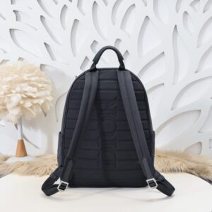 Replica Dior Saddle Zip Backpack Black - realistic designer-inspired fake bag
