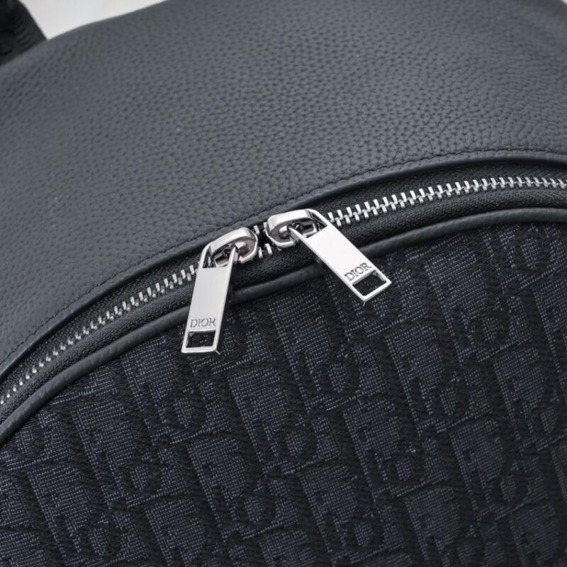 Replica Dior Saddle Zip Backpack Black - premium-grade designer purse dupe