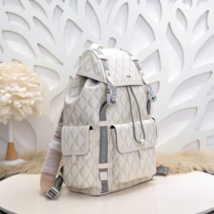 Replica DIOR Hit The Road Backpack White Diamond - high-quality designer bag clone