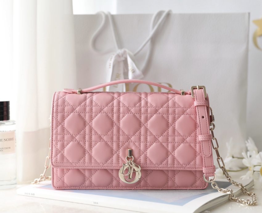 Replica My Dior Top Handle Bag Pink - 1:1 designer replica handbag