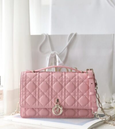 Replica My Dior Top Handle Bag Pink - premium 1:1 fake handbag model