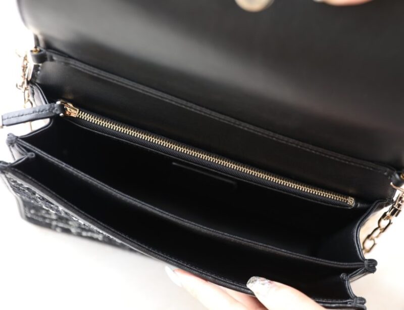 Replica My Dior Top Handle Bag Black Canvas - high-quality designer bag clone
