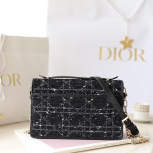 Replica My Dior Top Handle Bag Black Canvas - elite superclone designer purse