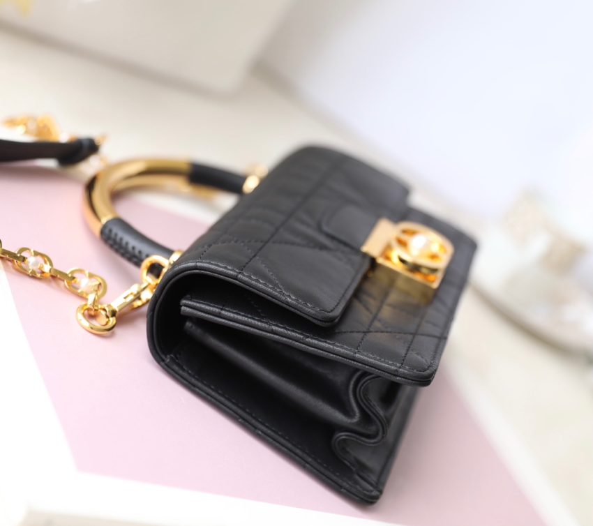 Replica Dior Ange Black - authentic-look luxury purse replica