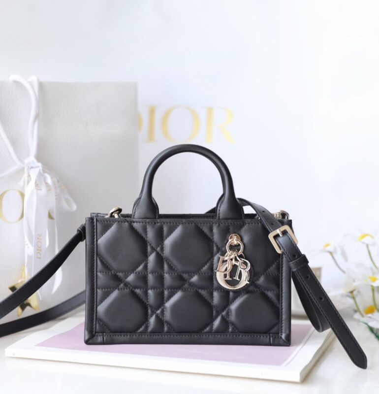 Replica Dior Tote Book Mini Black - high-quality designer bag clone