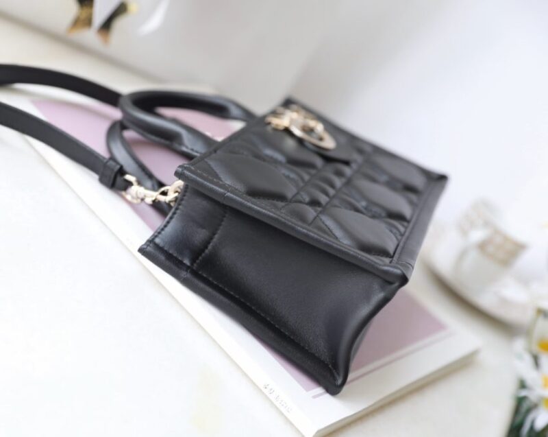 Replica Dior Tote Book Mini Black - top-rated replica designer bag