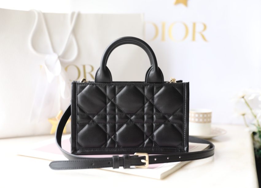 Replica Dior Tote Book Mini Black - high-quality designer bag clone