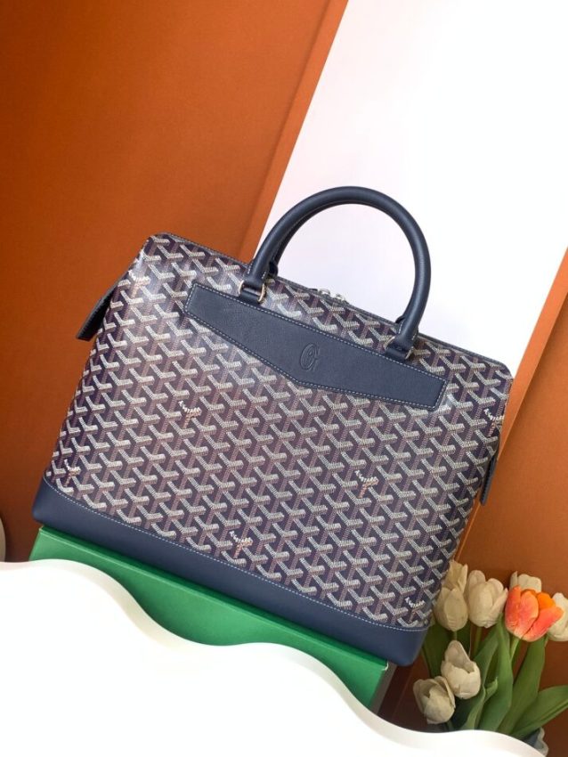 Replica Goyard Cisalpin Document Case Blue - top-rated replica designer bag