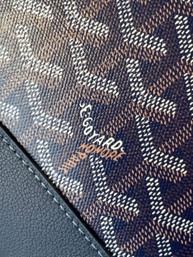 Replica Goyard Cisalpin Document Case Blue - 1:1 designer replica handbag