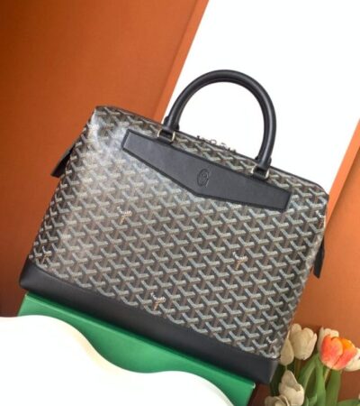 Replica Goyard Cisalpin Document Case Black - realistic designer-inspired fake bag
