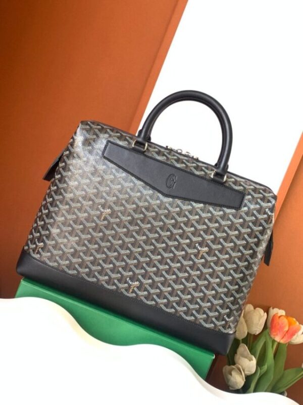 Replica Goyard Cisalpin Document Case Black - realistic designer-inspired fake bag
