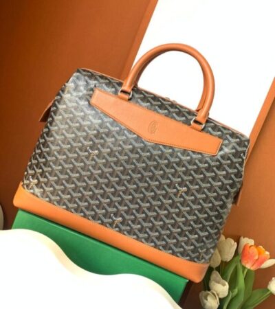 Replica Goyard Cisalpin Document Case Brown - best quality luxury bag dupe