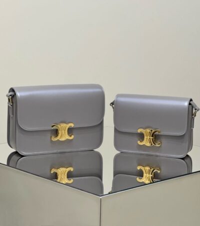 Replica Celine Triomphe Mini Grey - top-rated replica designer bag