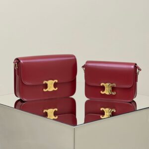 Replica Celine Triomphe Mini Bordeaux - elite superclone designer purse