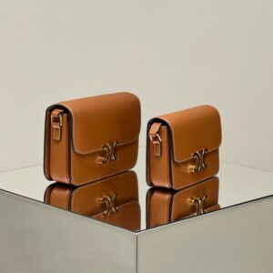 Replica Celine Triomphe Mini Brown - authentic-look luxury purse replica