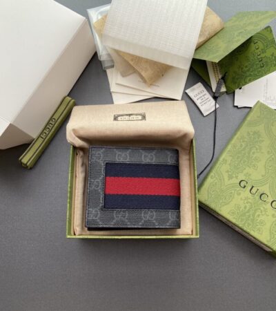 Replica Gucci Double G bifold Wallet Canvas - realistic designer-inspired fake bag