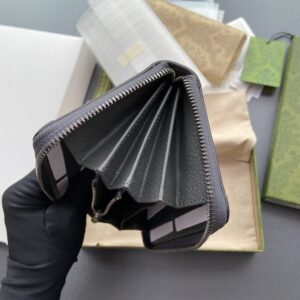 Replica Gucci Ophidia Zipper Wallet Grey - high-end fake designer purse