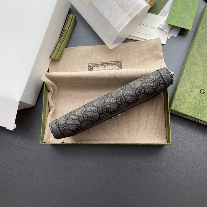 Replica Gucci Ophidia Zipper Wallet Grey - top-rated replica designer bag