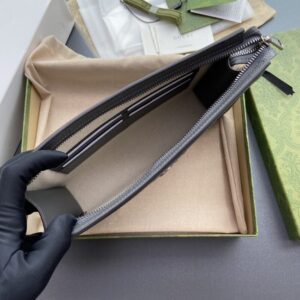 Replica Gucci G Ophidia Clutch Grey - realistic designer-inspired fake bag