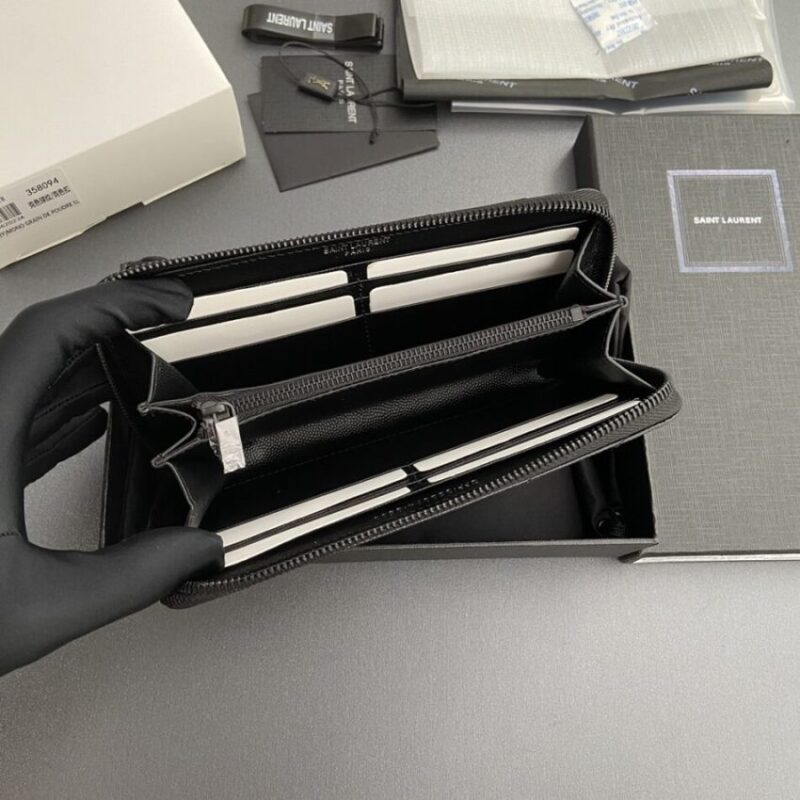 Replica Yves Saint Laurent Long Zippered Wallet - top-rated replica designer bag