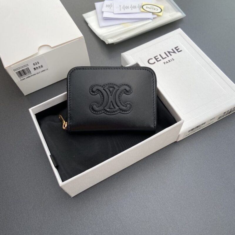 Replica Celine Triumphe Small Zippy Wallet - high-end fake designer purse