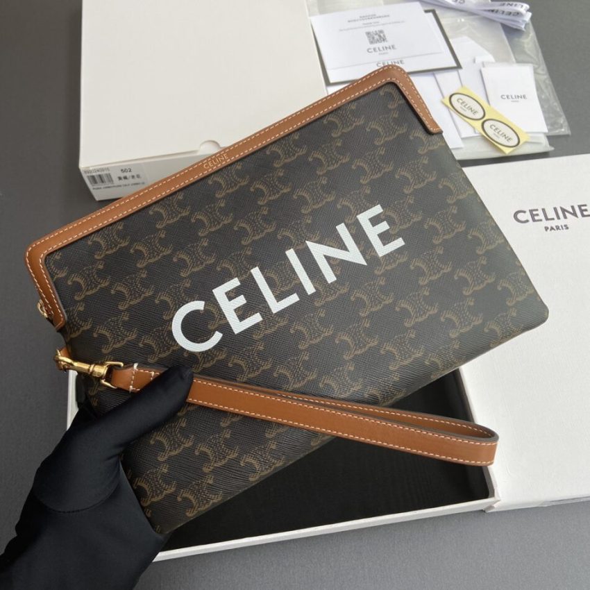 Replica Celine Triumphe Clutch Brown - ultra-realistic fake designer tote