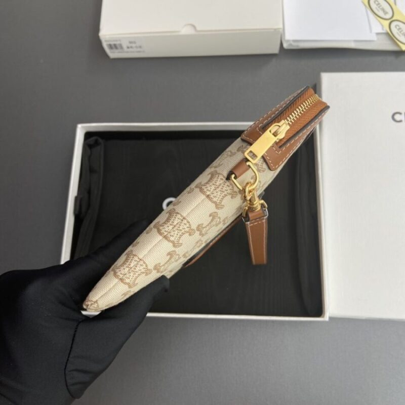 Replica Celine Triumphe Clutch White - near-authentic luxury replica handbag