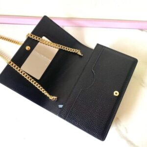 Replica Gucci GG Marmont Chain Bag Black - premium 1:1 fake handbag model