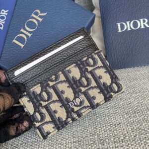 Replica Dior Card Holder Oblique - realistic designer-inspired fake bag