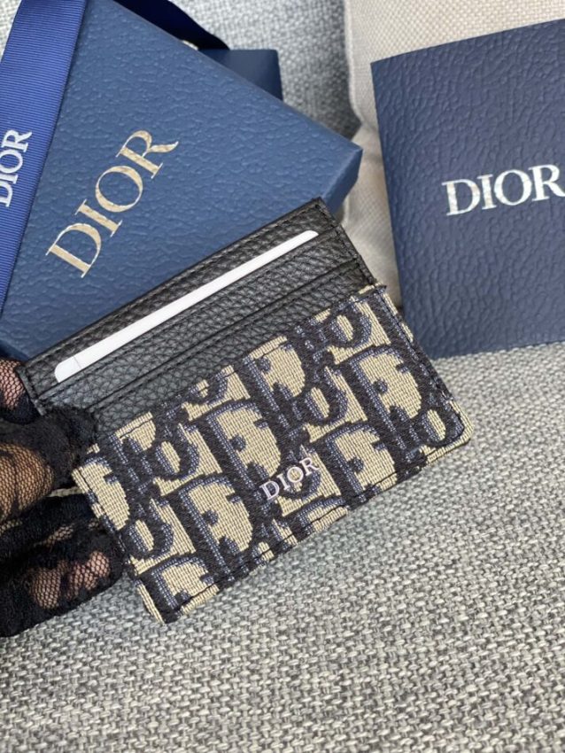 Replica Dior Card Holder Oblique - realistic designer-inspired fake bag