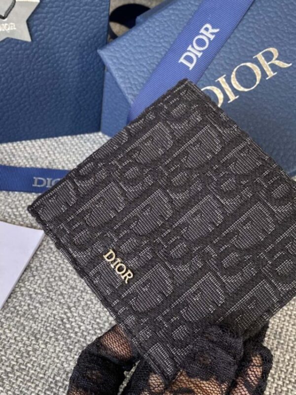 Replica Dior Jacquard Wallet Black - best-selling designer handbag dupe