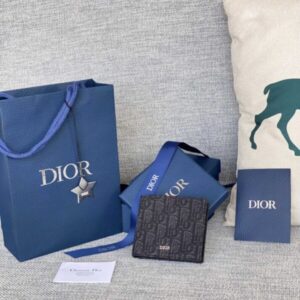 Replica Dior Jacquard Wallet Black - best-selling designer handbag dupe