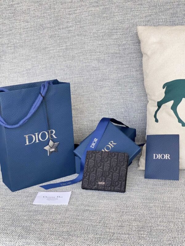 Replica Dior Jacquard Wallet Black - best-selling designer handbag dupe